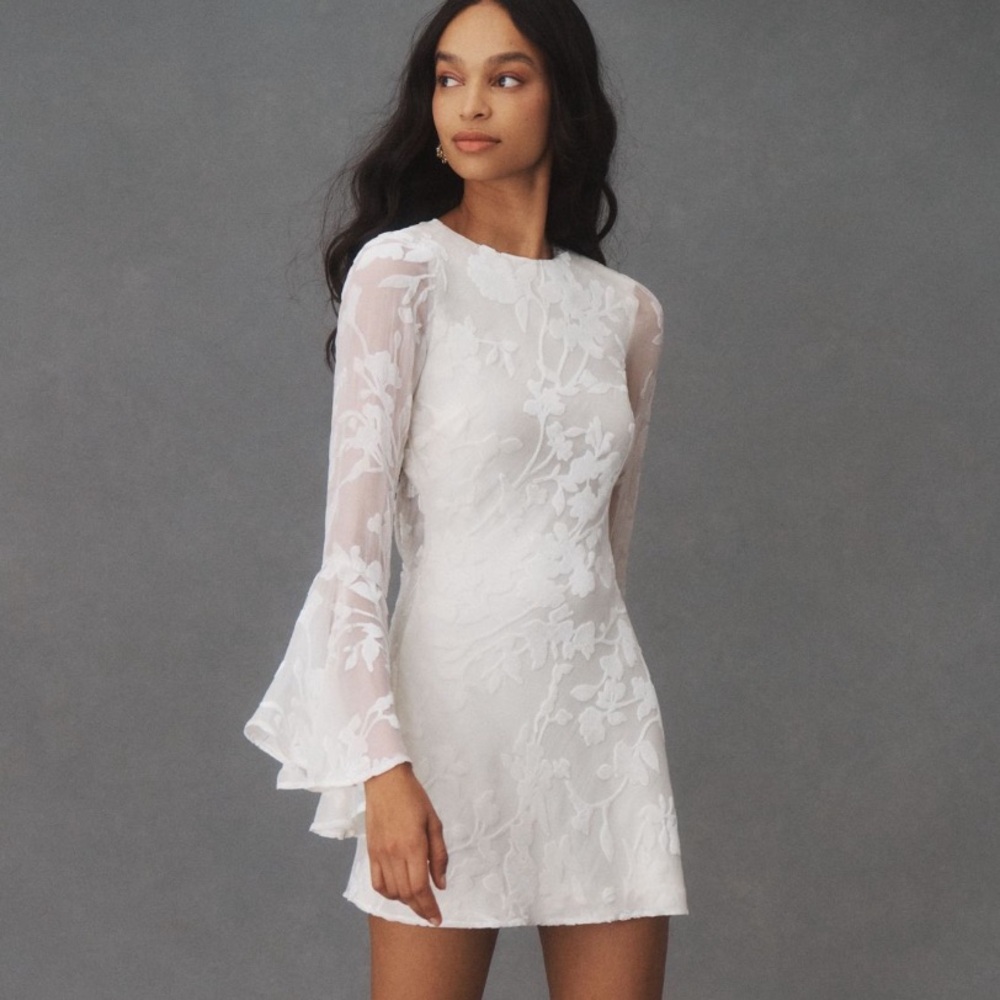 MISHA Aurora Bell-Sleeve
Mini Dress